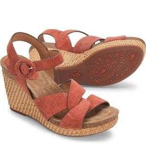 Söfft Casidy Wedge Sandal (Women) Coral Size 9